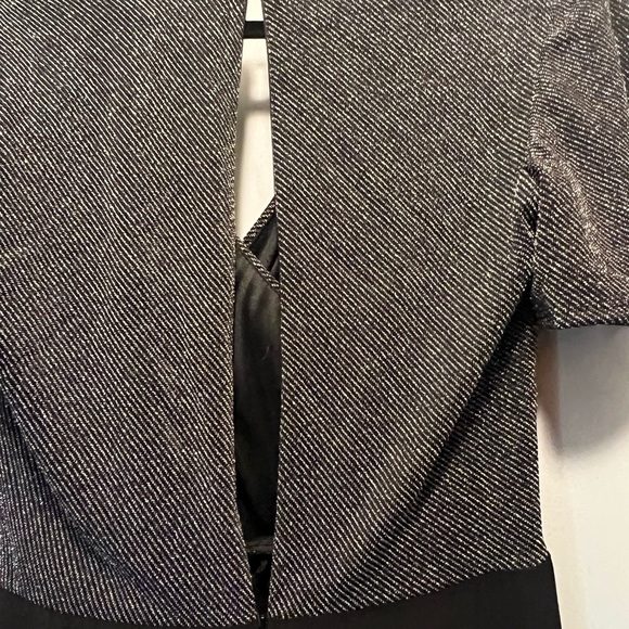 Onyx Silver Gray Sheath Jumpsuit with Flutter Sleeves - Picture 7 of 9